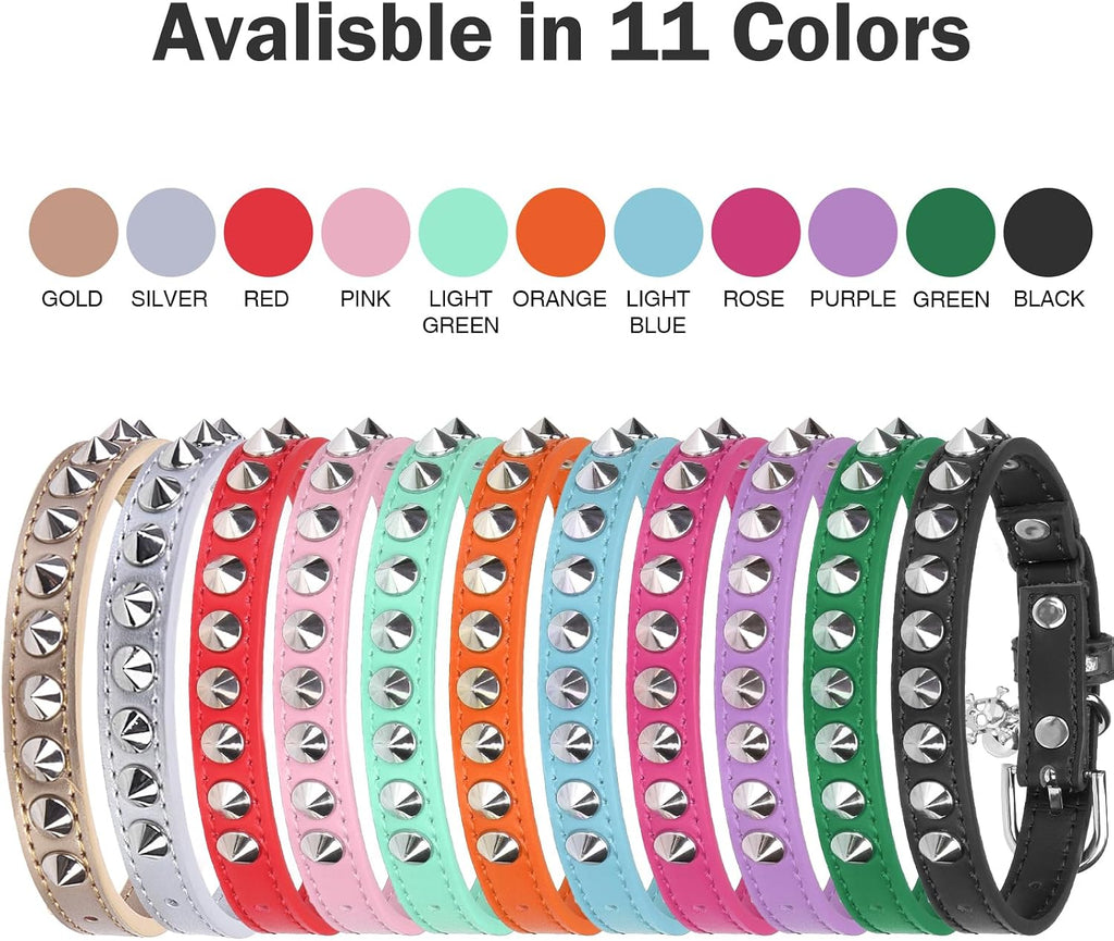 Dillybud 7 to 9 inch adjustable leather pet belt for kittens and small dogs