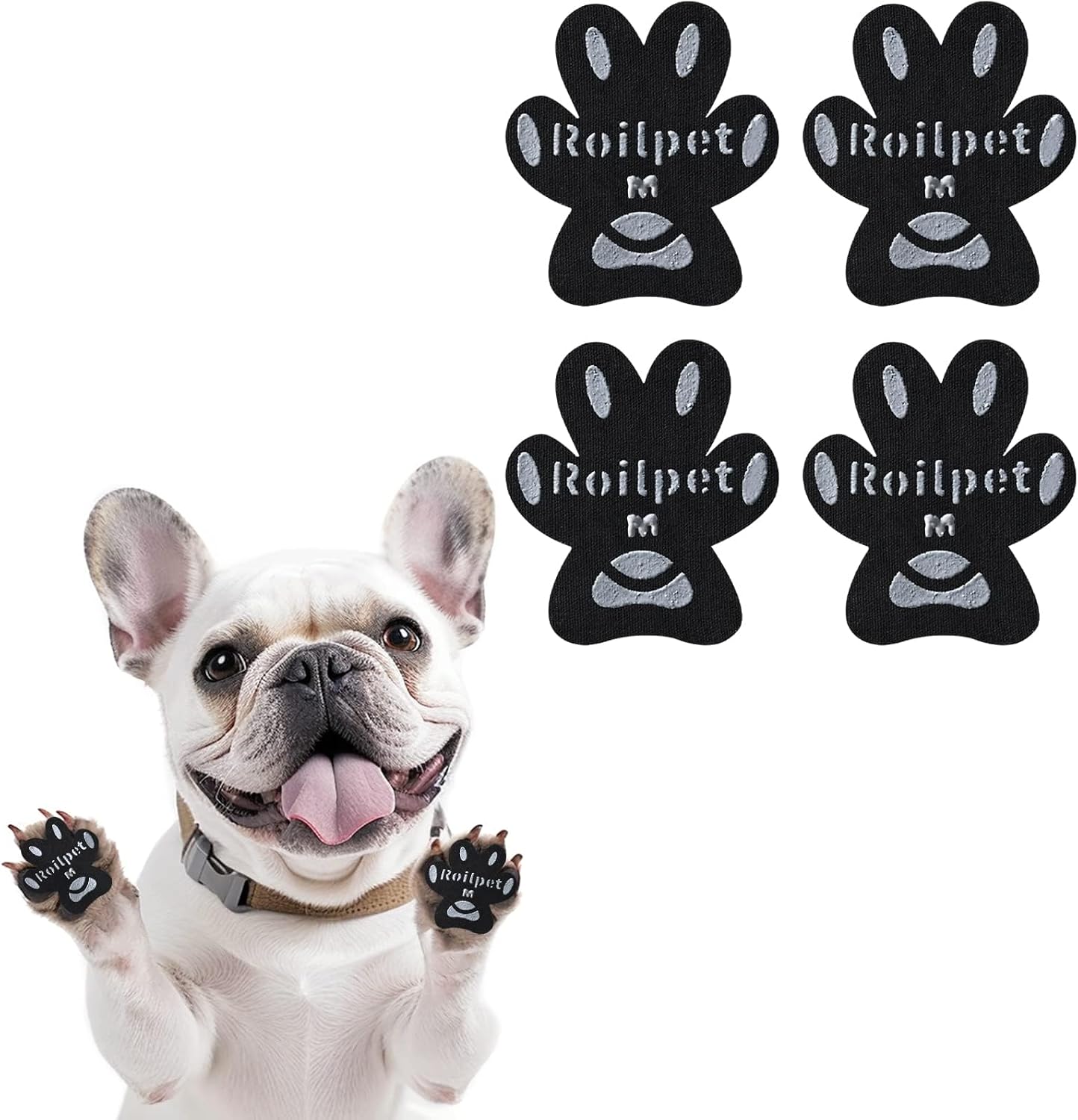 Dog Paw Protector Anti-Slip Pads, Toe Grips for Senior Dogs to Prevent Slipping on Hardwood Floors, Stronger Self-Adhesive Paw Pad Provide Traction for Elderly, Injured Pets (12 Sets - 48Pads, XL) - Image 12