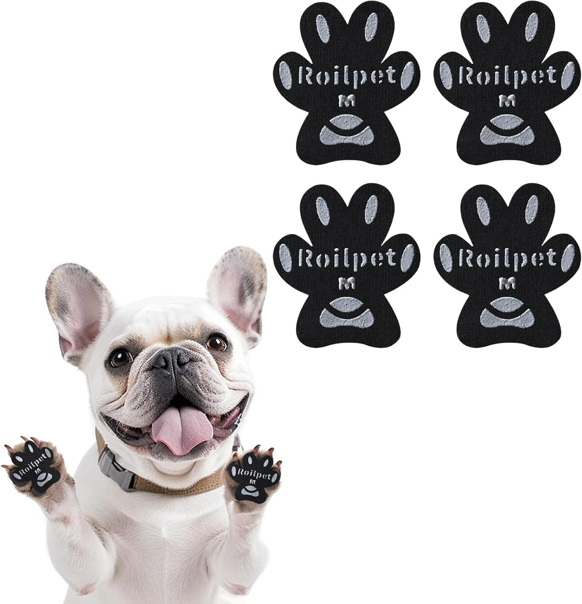 Dog Paw Protector Anti-Slip Pads, Toe Grips for Senior Dogs to Prevent Slipping on Hardwood Floors, Stronger Self-Adhesive Paw Pad Provide Traction for Elderly, Injured Pets (12 Sets - 48Pads, XL) - Image 12