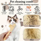 Holyenten pet dander and flea removal comb detail view
