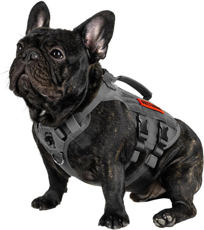 OneTigris Tactical Dog Harness for Small Dog, No Pull Small Dog Vest Harness with Handles Breathable Military Dogs Molle Vests for Walking Hiking Training (Pink, Medium) - Image 14