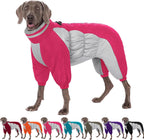 AOFITEE Fullbody Dog Coat Warm Fleece Dog Jacket, Windproof Dogs Winter Coat with Harness Built in, Reflective Turtleneck Dogs Snowsuit Puffer Jacket, Four Legged Snow Suit for Small Medium Large Pet - Image 12