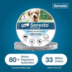 Seresto flea and tick protection collar in original box
