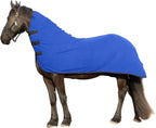 RESISTANCE Fleece Contour Horse Cooler - Anti-Sweat Moisture Wicking, 3 Quick-Grip Neck Closures, Tail Cord, Durable Hemmed Edges, Polar Soft Fleece, Post-Exercise Cool Down - Image 9