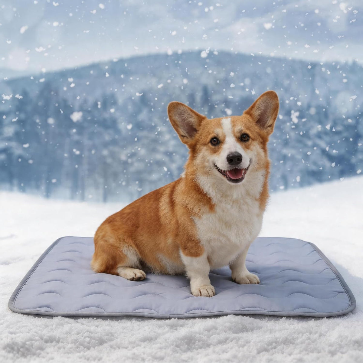 Aupetek dog cooling mat front view for pets