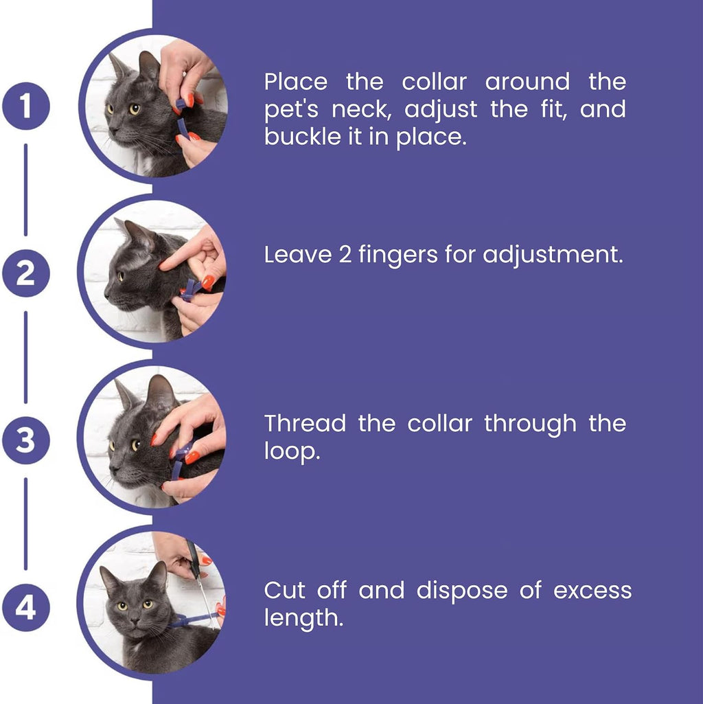 Rudra Retails imported premium pet calming collar showing dual-pheromone technology for stress relief.