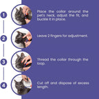 Rudra Retails imported premium pet calming collar showing dual-pheromone technology for stress relief.