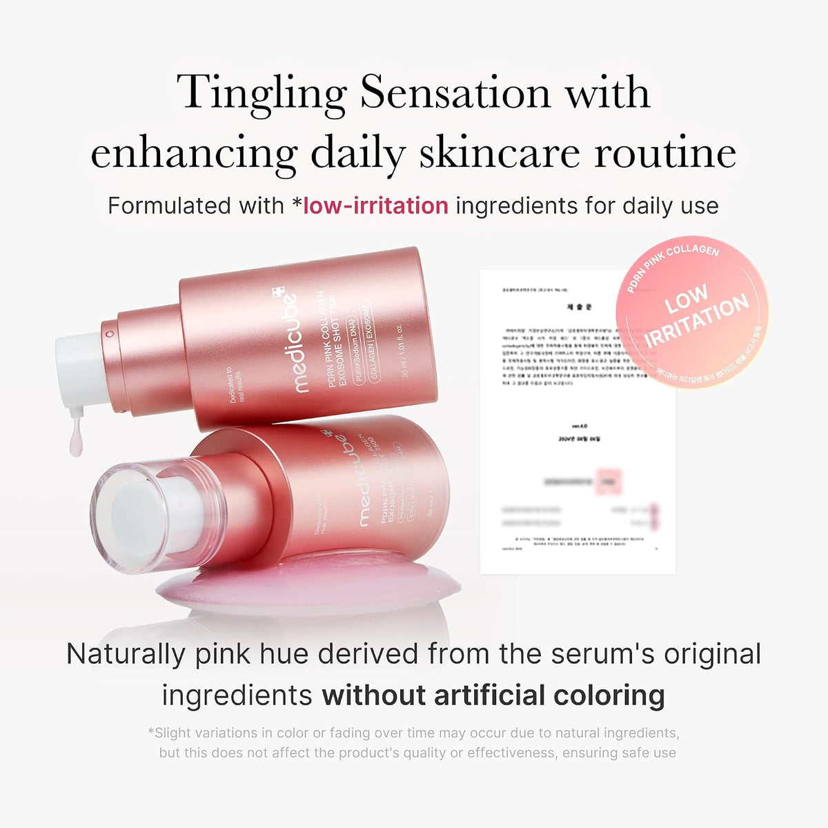 Medicube spicule facial serum box packaging details