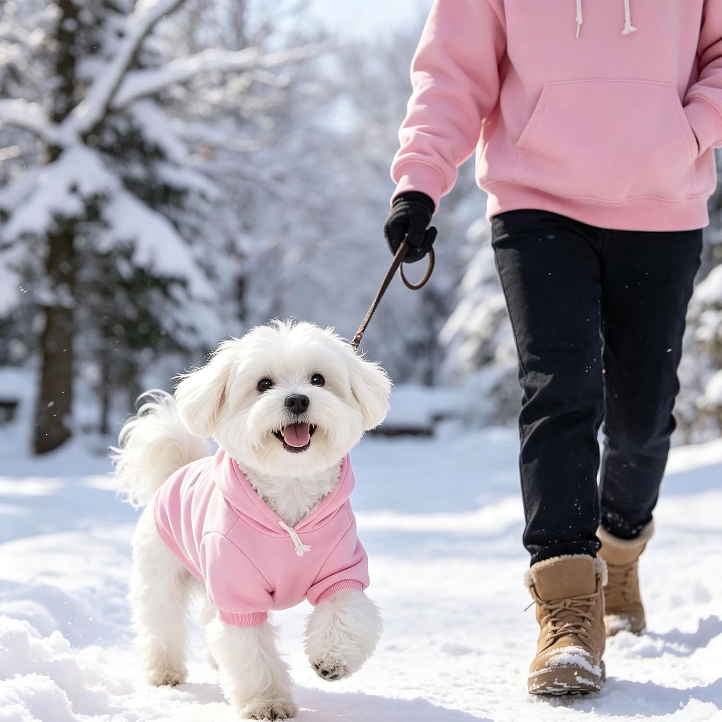 Pink princess cat fleece sweatshirt flat lay presentation showing the full garment structure