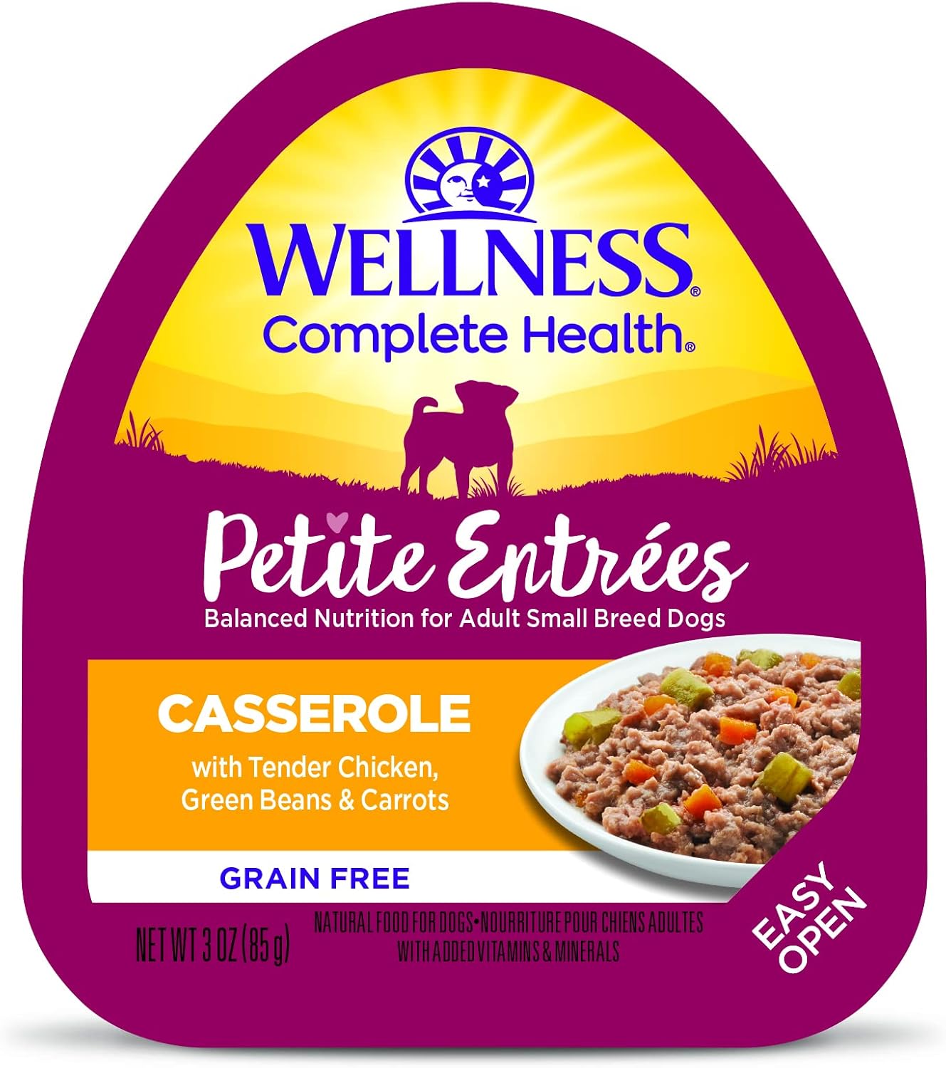 Wellness Petite Entrees Mini Filets Small Breed Adult Wet Dog Food, Grain Free, Natural, Tender Turkey, Green Beans, and White Sweet Potato, 3 oz, Pack of 12 Cups - Image 12