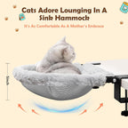 JinxZap cat desk bed showing the spacious 19 by 15 inch sleeping area.