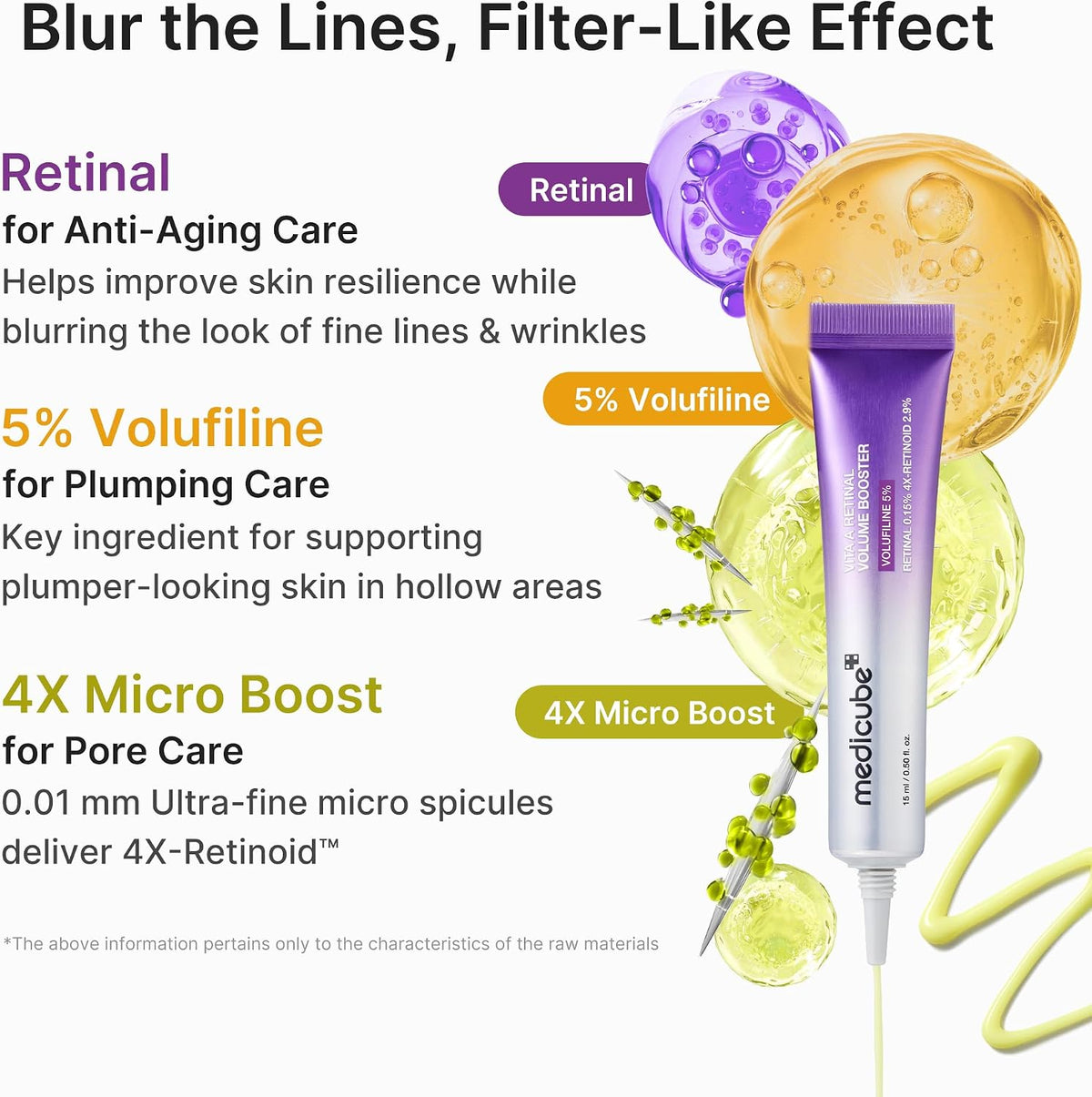 medicube Vita A Retinal Volume Booster Serum, with Volufiline, 4X-Retinoid - Image 4