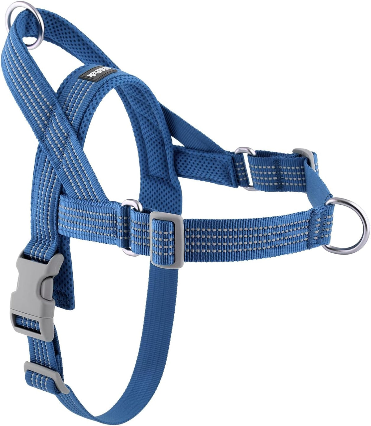 No Pull Dog Harness with Handle, Adjustable Soft Mesh Padded Reflective Walking Harness with Front Clip for Small Medium Large Dogs - Quick Fit No Escape for Training and Hiking (Pink, M) - Image 15