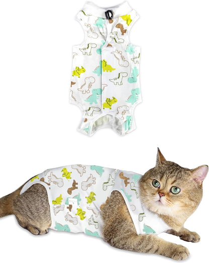 ANWA 2 Pack Cat Recovery Suit - Breathable Cat Onesie for Cats After Surgery Female, Kitten Surgery Recovery Suit Female Abdominal Wounds - Image 13