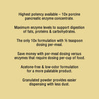 Pan-tenex 10x Digestive Enzymes label details