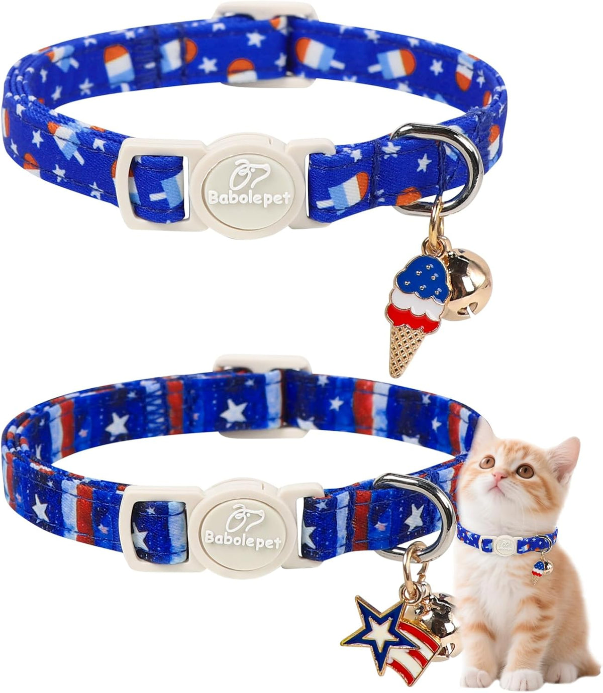 2 Pack Pink Cat Collars - Spring Summer Breakaway Cat Collar with Bell, Bow and Flower Pendant, Adjustable Kitten Collars for Girl Cats, Cute Pink Plaid &Bow - Image 13