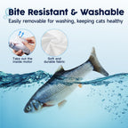 Durable soft plush exterior material of the Potaroma fish toy