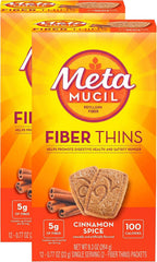 Metamucil, Fiber Thins, Daily Psyllium Husk Fiber Supplement, Supports Digestive Health and Satisfies Hunger, Chocolate Flavor, 48 Total Servings (4 Packs of 12) - Image 7