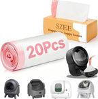 SZEE 120 Pack Automatic Waste Bags Compatible with Litter Box Robot 3/4 and Other Automatic Cat Litter Box, Waste Drawer Liners Bags Heavy Duty, Thick Self-cleaning Cat Litter Box Liners - Image 9