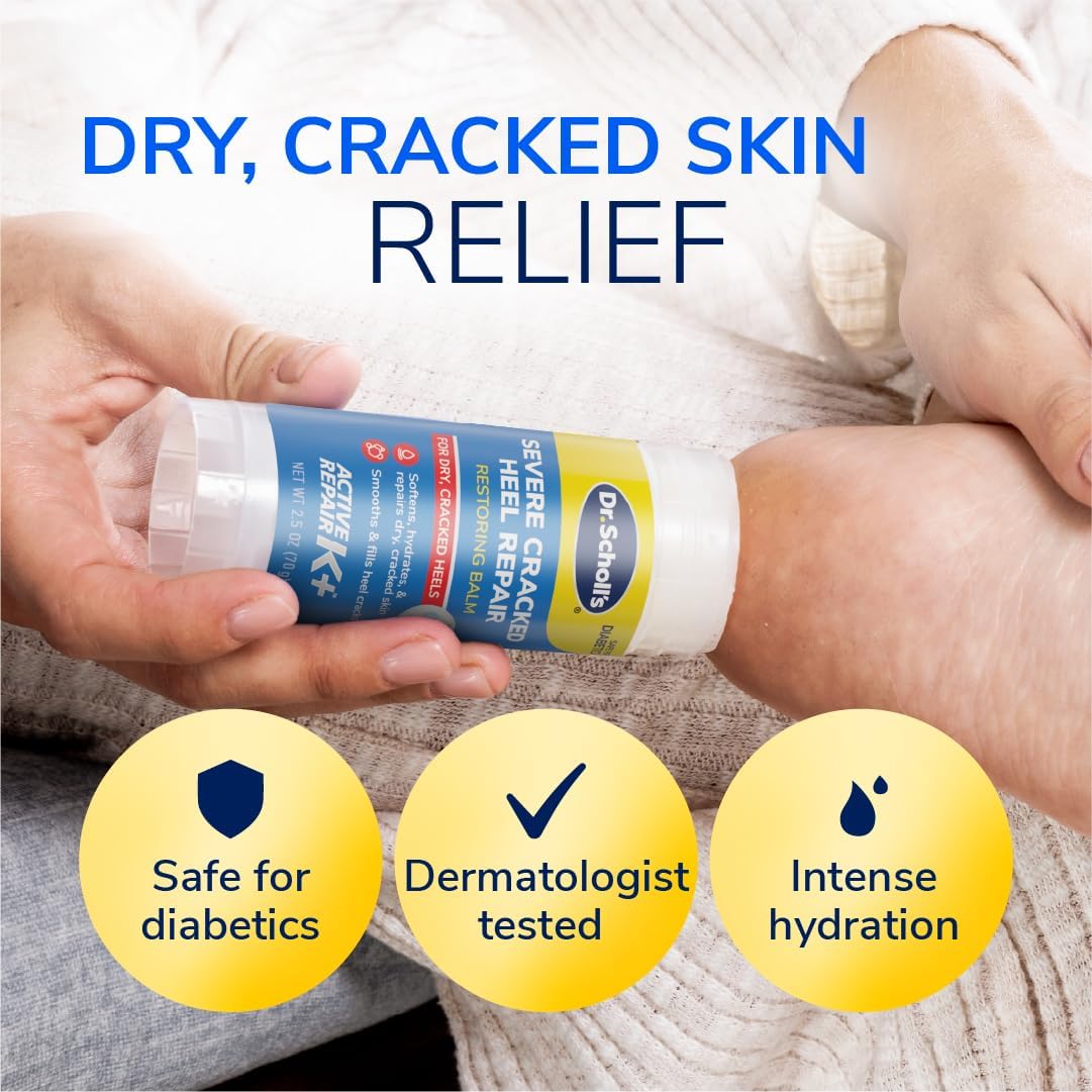 Authentic USA imported Dr. Scholl's restoring balm stick for severe cracked heels
