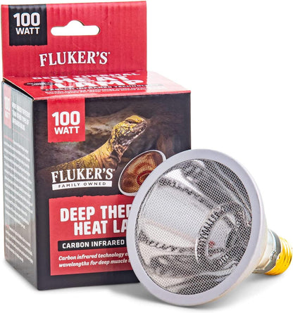 Fluker's deep thermal heat lamp bulb front view