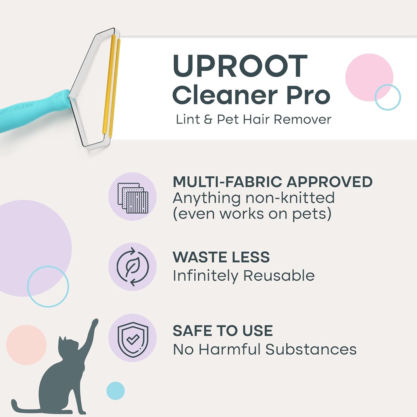 Close up of the Uproot Cleaner Pro metal edge design