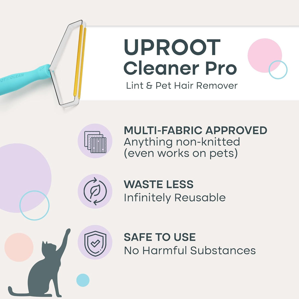 Close up of the Uproot Cleaner Pro metal edge design