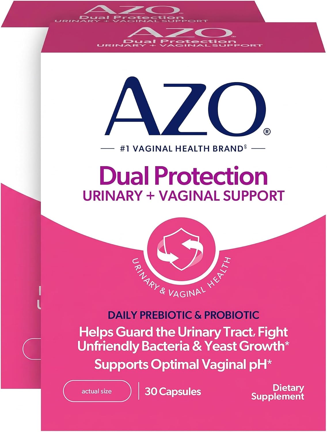 AZO Dual Protection Urinary + Vaginal, Women Probiotics & Prebiotics, 30 Ct - Image 10