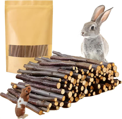 Sadaunbe organic apple sticks front view for small animal dental care