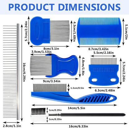 Stainless steel pet grooming tools for dogs and cats