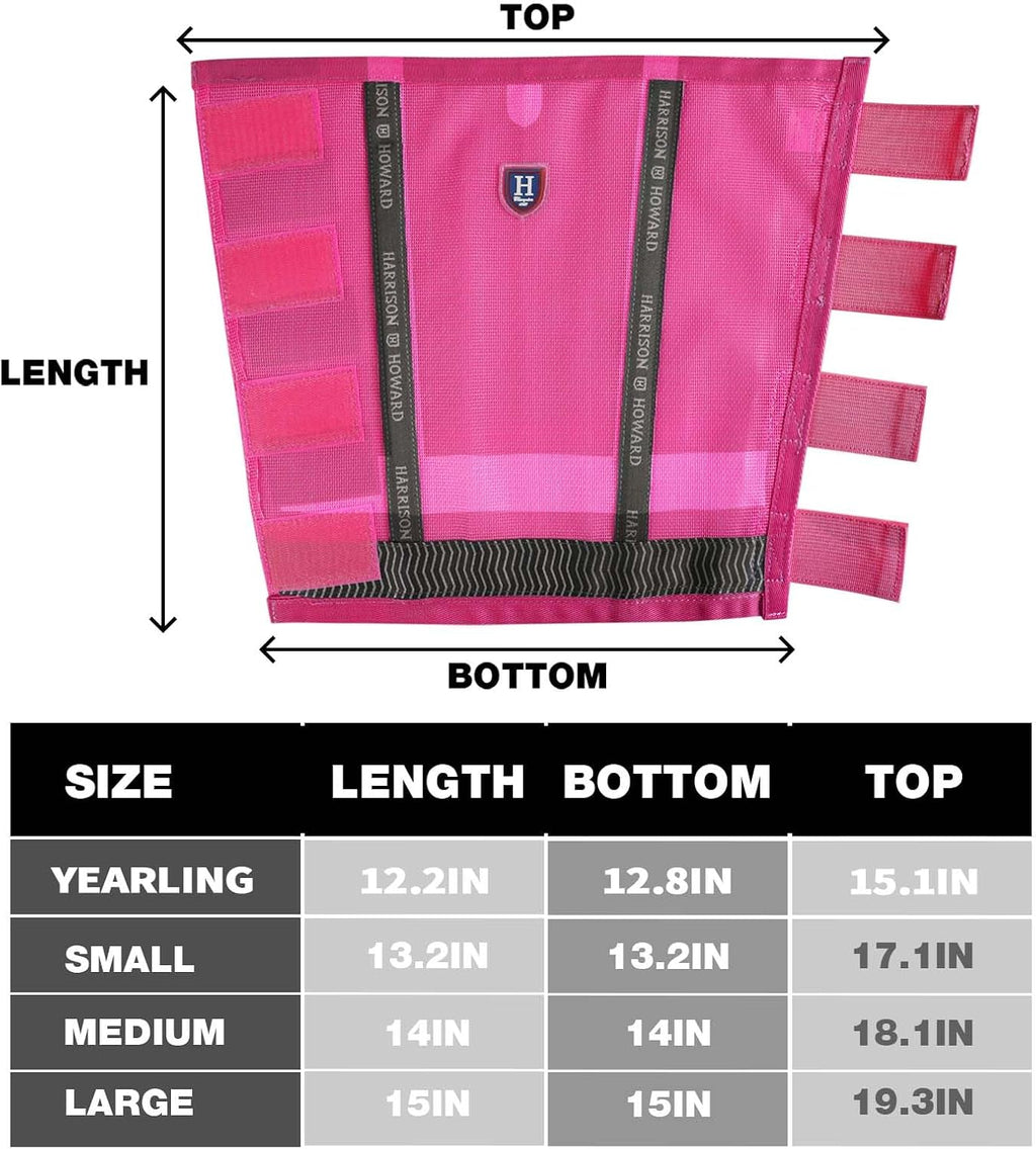Authentic USA imported horse fly protection gear side angle view