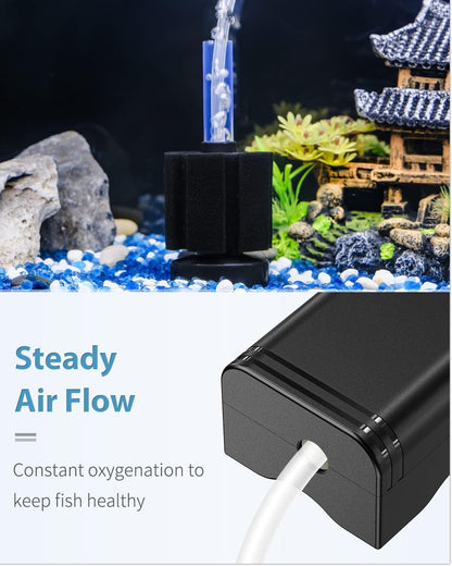 Close up of premium bio foam sponge filter trapping aquarium debris