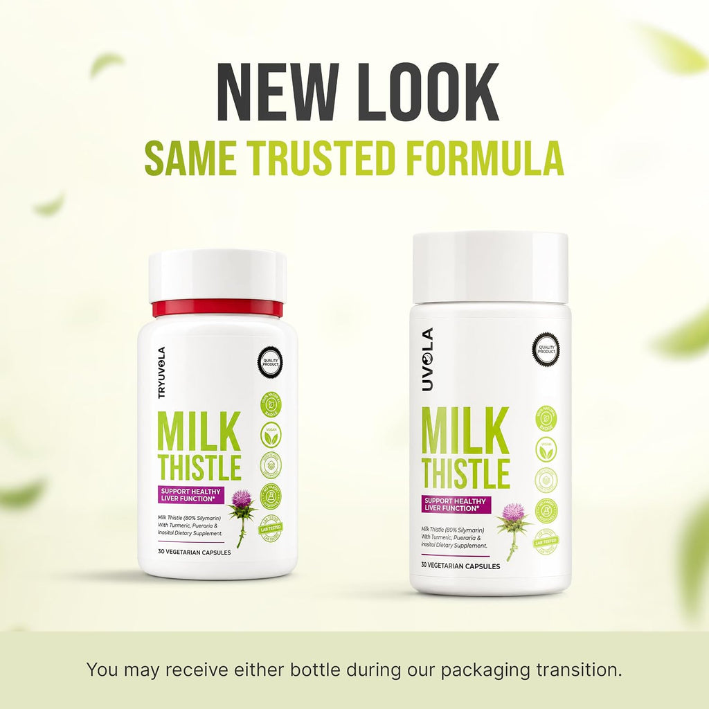 Uvola Milk Thistle Synbiotic Formula - Vegan - 60 Capsules - Image 2