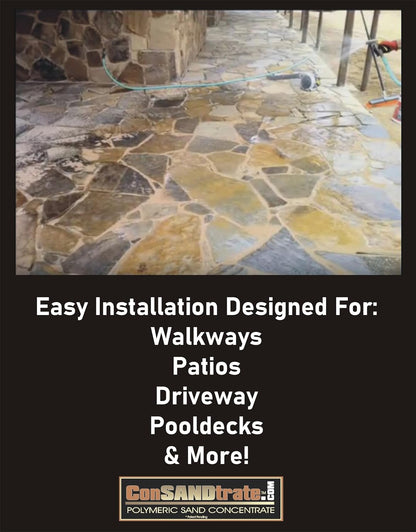 Consandtrate bag side profile for hardscape projects