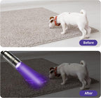 Portable COSOOS UV pen light clipped securely to a shirt pocket for easy accessibility.
