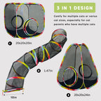 Portable outside catio enclosure folded down compactly next to its storage bag