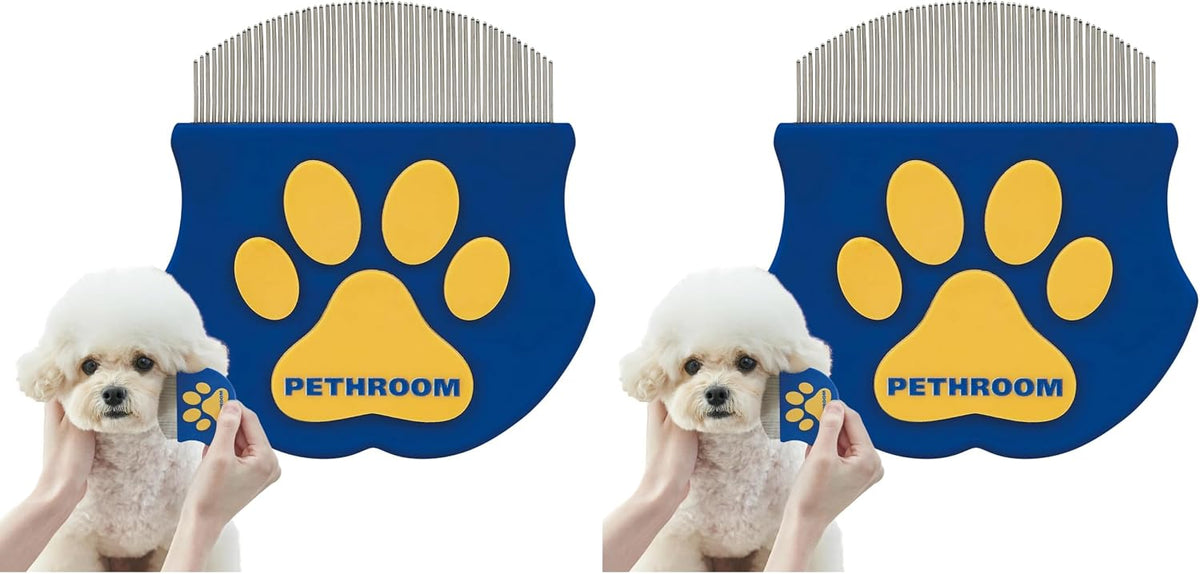 PETHROOM Professional Eye Comb for Pets | Stainless Steel Tear Stain Remover for Cats & Dogs | Gentle Round-Head Grooming Tool | Compact & Portable for Eye Gunk Removal - Image 10