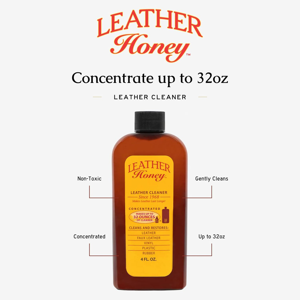 Premium leather care kit with lint free applicator cloths for furniture