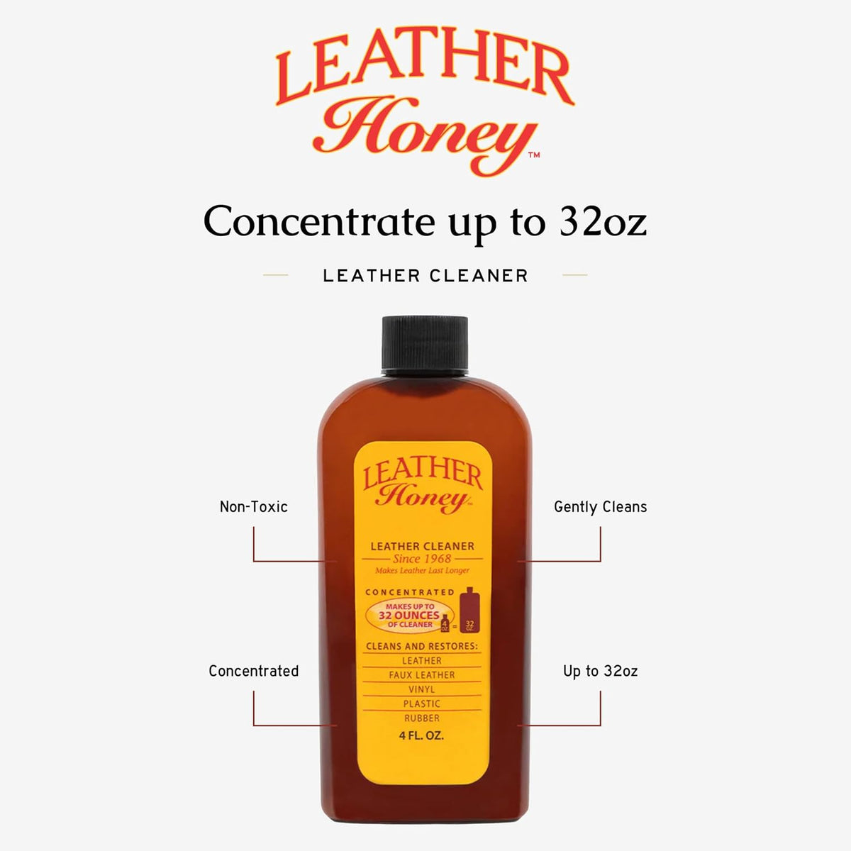 Premium leather care kit with lint free applicator cloths for furniture