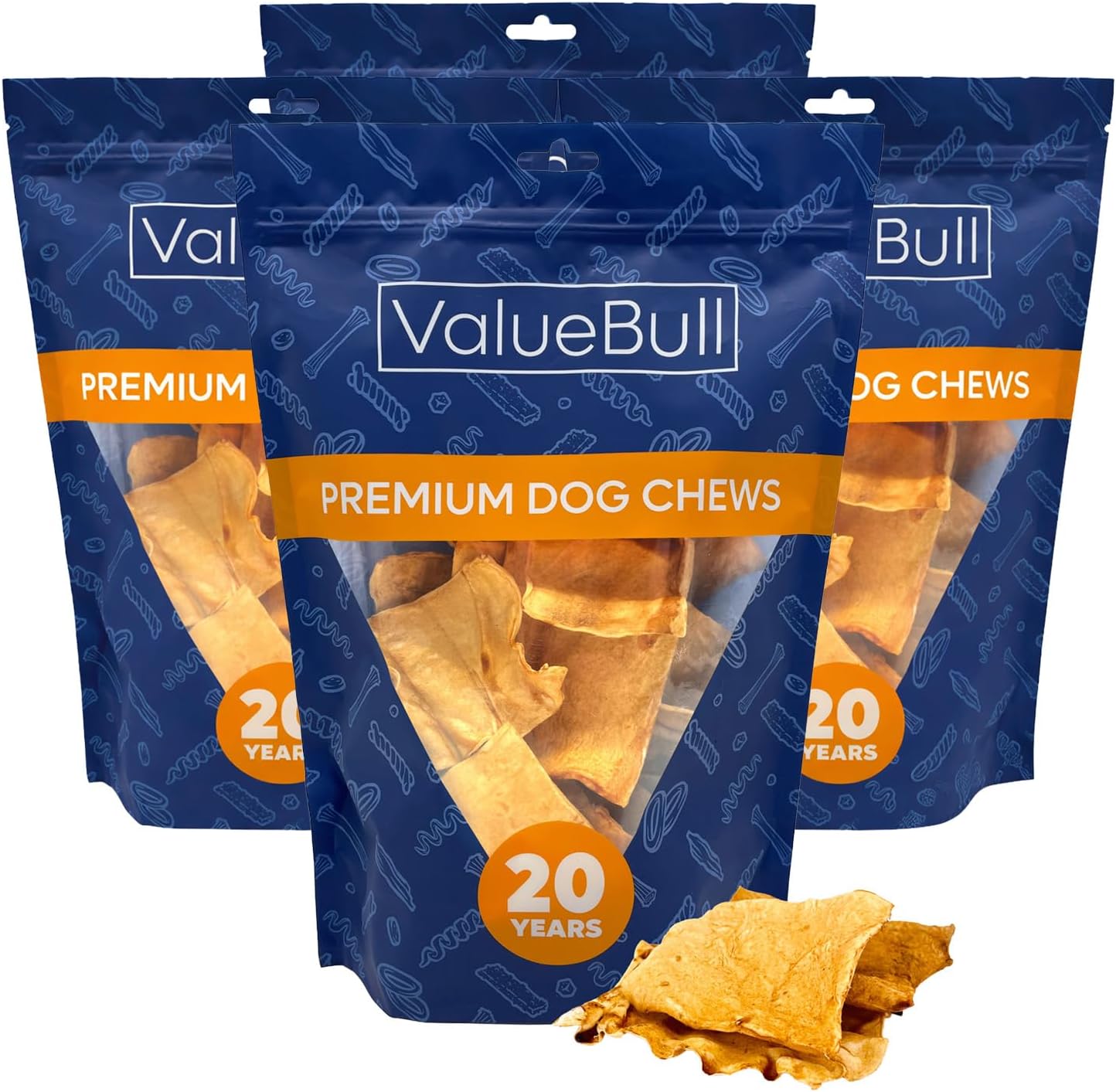 ValueBull USA Rawhide Chips, Chicken Infused, 20 Pound Bulk Pack - Natural & Safe, USA Beef Hide, Long Lasting, Chemical Free, No Artificial Flavors - Image 15