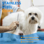 Sumcoo silver metal grooming tool for dogs and cats