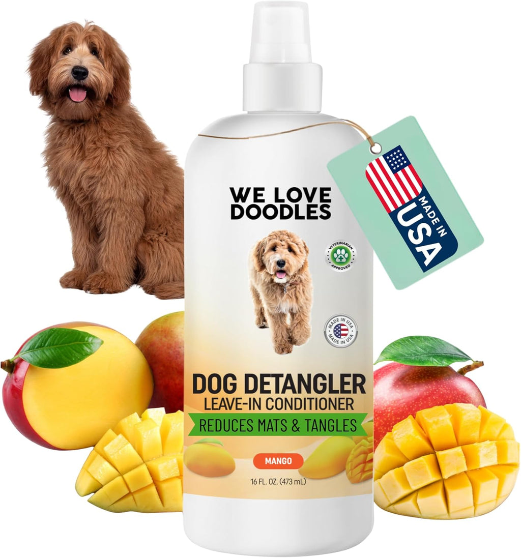 We Love Doodles Dog Detangler Spray - Leave-in Conditioner for Dogs - Dog Detangling Spray - Dematting Spray for Dogs - Tangle Remover - Made in The USA (Unscented Hypoallergenic) - Image 10
