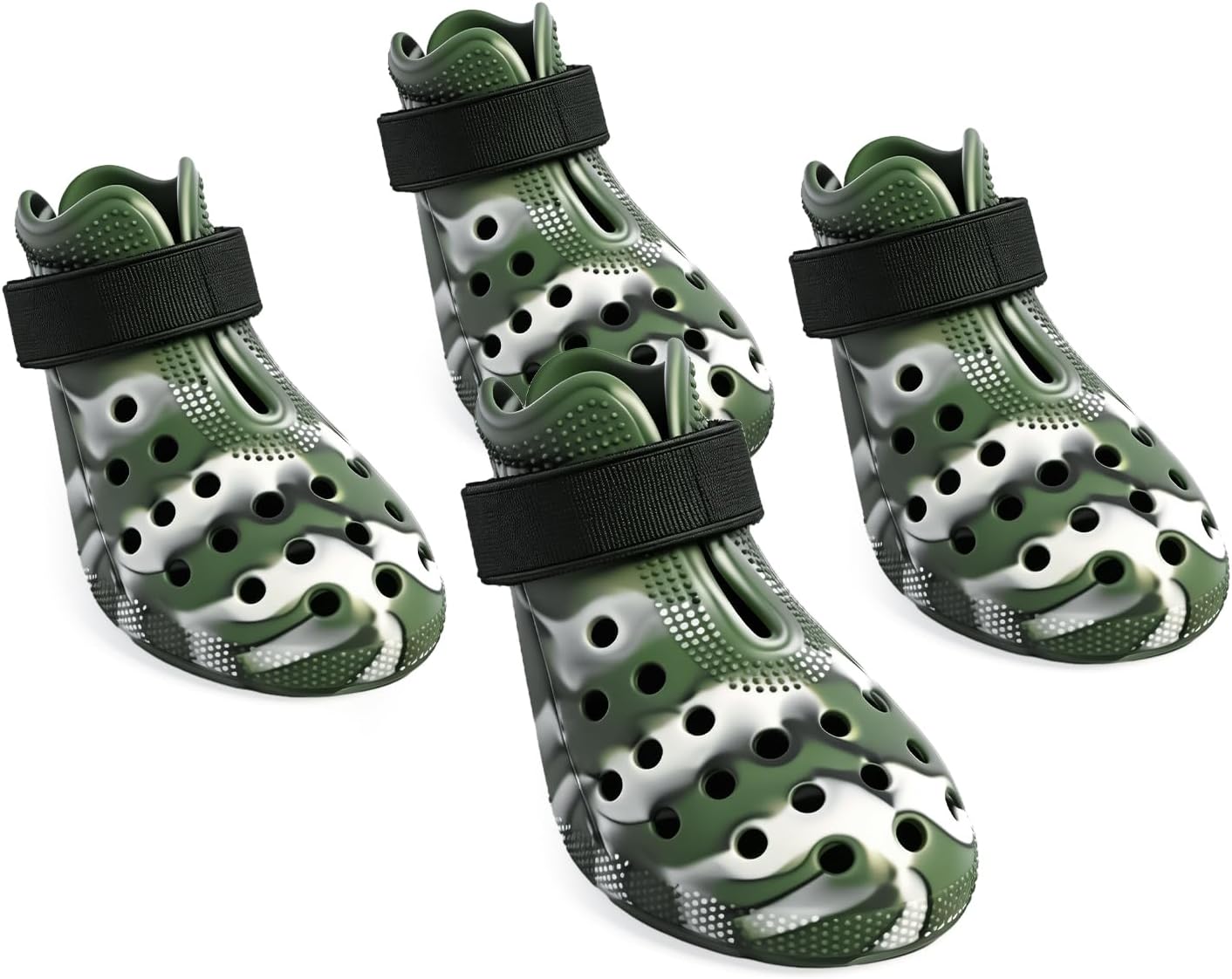 Dog Shoes for Hot Pavement - Comfortable Paw Protection for Medium & Large Dogs, Adjustable Strap & Non-Slip, Easy-Clean, Outdoor Sports Boots, Dog Booties for Summer Rain (Brown, L) - Image 12