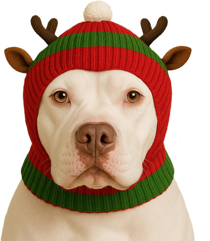 LovinPet Dinosaur Dog Hat Snood for Medium & Large Dogs, Dino Costume Ear & Neck Warmer, Soft 4Way Stretch Knit, Adjustable Fit, One Size,Orange - Image 12
