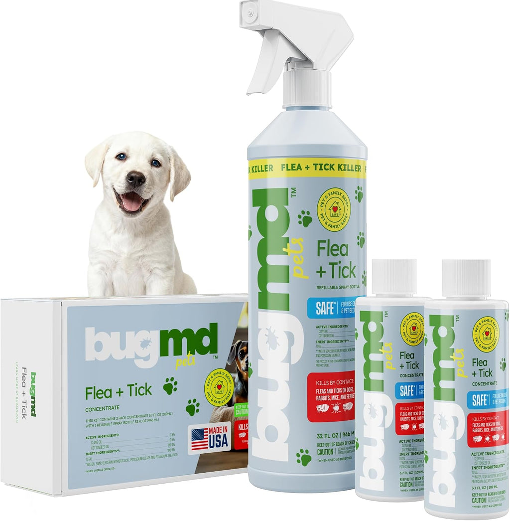 BugMD flea and tick concentrate 2 pack front view