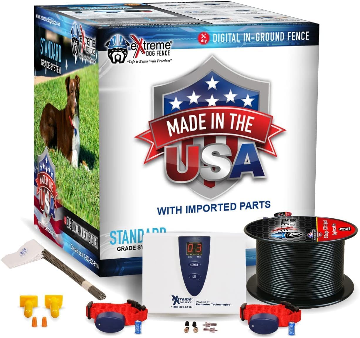 Extreme Dog Fence Max Grade Electric Dog Fence - 2 Dog Kit - 1000 Feet of Heavy Duty -Plus Maximum Duty Wire for Ultimate Performance and Reliability - Image 9