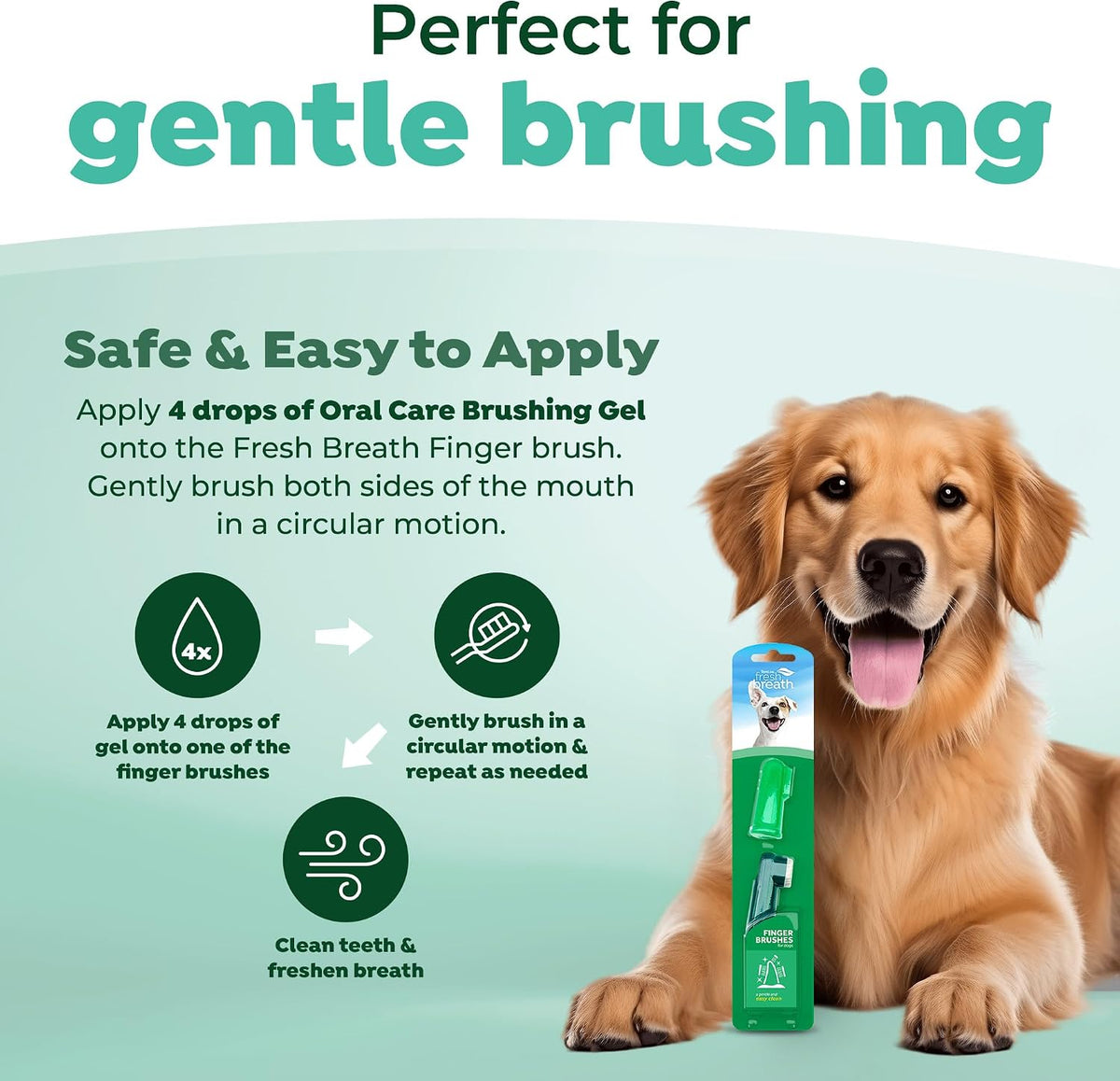 TropiClean Fresh Breath TripleFlex Toothbrush for Large Dogs | Use Toothpaste or Gel | 360-Degree Toothbrush | Complete Dental Care - Image 9