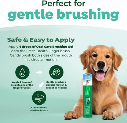 TropiClean Fresh Breath TripleFlex Toothbrush for Large Dogs | Use Toothpaste or Gel | 360-Degree Toothbrush | Complete Dental Care - Image 9