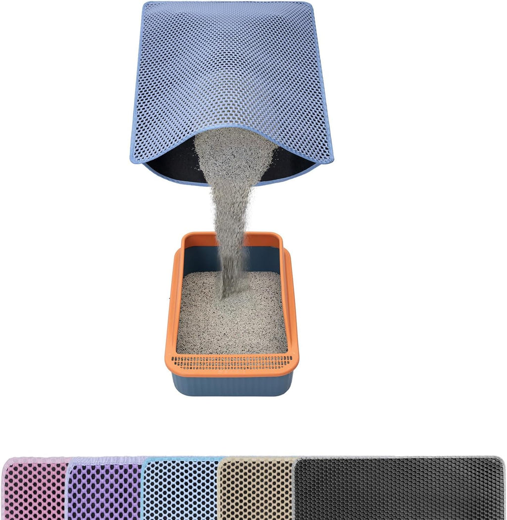 USHARP imported heavy duty cat litter trapping mat lifestyle display