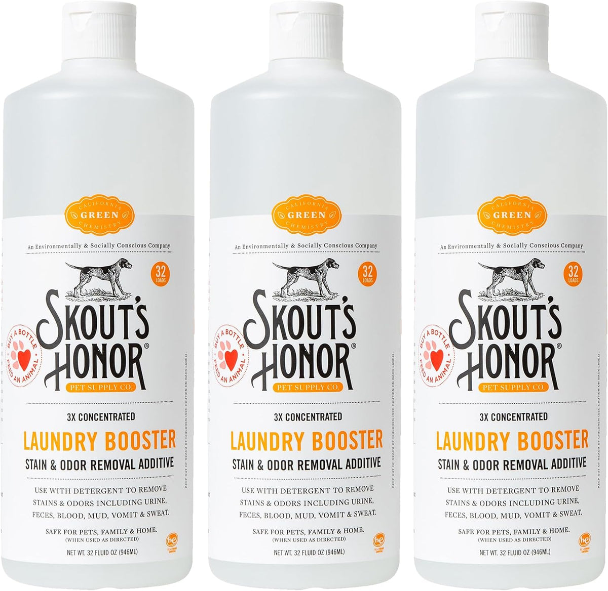 Skout's Honor Laundry Booster Stain & Odor Removal Additive - Plant-Powered Formula for Pet Bedding, Clothing, and Washable Pee Pads - Eco-Friendly & Cruelty-Free, 32 oz - Image 10
